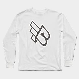 FB Initial Letter Sticker Logo Inspiration. F and B combination sticker logo vector design. Long Sleeve T-Shirt